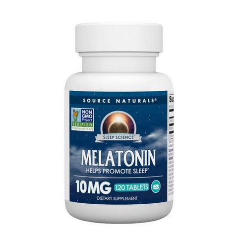 Source Naturals, Sleep Science Melatonin, 10 Mg, 120 Tabs Source Naturals