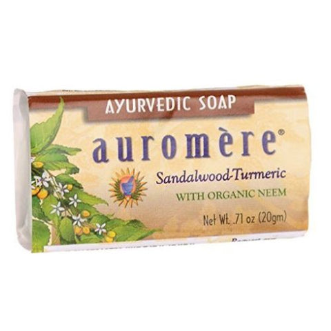 Auromere, Ayurvedic Bar Soap, Sandalwood Tumeric 0.71 Oz Auromere