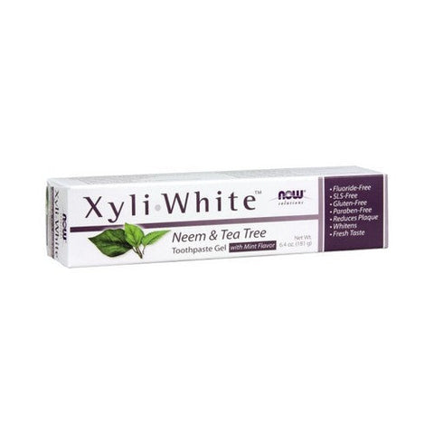 Now Foods, Xyliwhite Neem & Tea Tree Toothpaste, 6.4 Oz