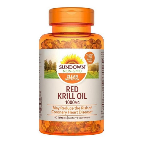 Sundown Naturals Triple Strength Red Krill Oil 60 Softgels by Sundown Naturals