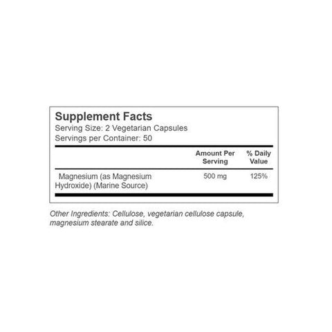 Nature's Life, Marine Magnesium, 100 Vcaps Nature's Life