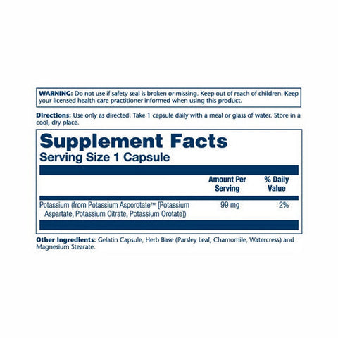 Solaray, Potassium Asporotate, 200 Caps Solaray