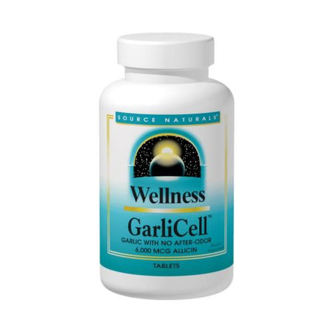 Source Naturals, Wellness GarliCell, 6,000 mcg Allicin, 45 Tabs Source Naturals