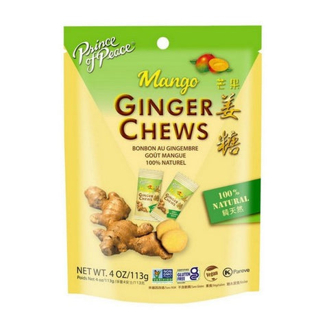 Prince Of Peace, Mango Ginger Chews, 3 Oz Prince Of Peace
