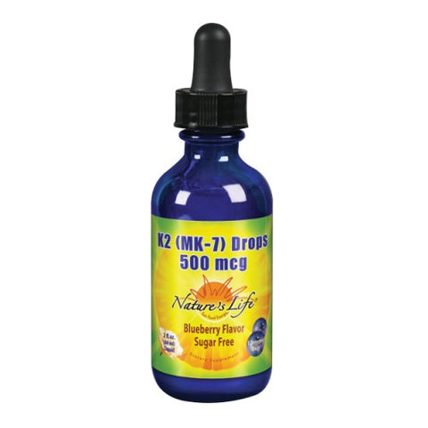 Nature's Life, Vitamin K2 (Mk7) Drops Blueberry, 2 Oz Nature's Life