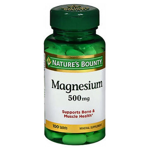 Nature's Bounty, High Potency Magnesium, 500 mg, 24 X 100 Tabs Nature's Bounty