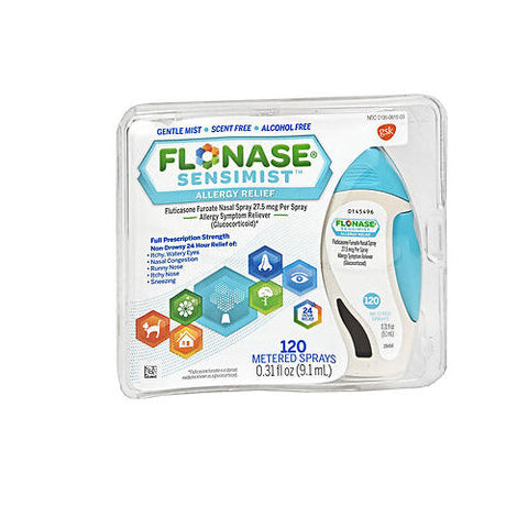 Flonase, 24 Hour Allergy Relief Fluticasone Furoate Sensimist Nasal Spray, 27.5 Mg, 0.31 Oz Flonase