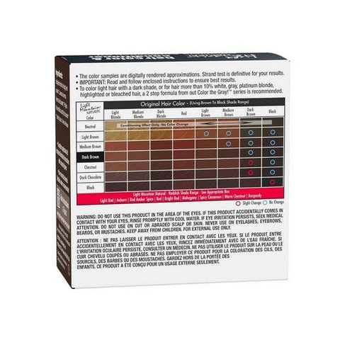Light Mountain, Natural Hair Colour And Conditioner Dark Brown, Dark-Brown 4 Oz Light Mountain