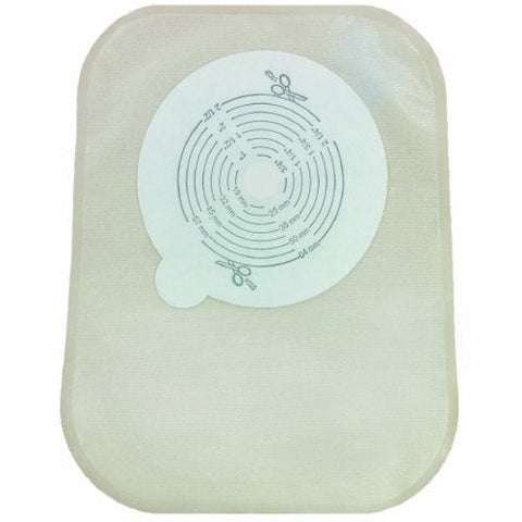 Genairex, Filtered Ostomy Pouch Securi-T One-Piece System 8 Inch Length 1/2 to 2-1/2 Inch Stoma Closed End Tri, Box Of 30 Genairex