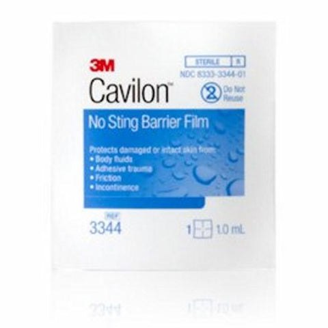 3M, Cavilon No Sting Skin Barrier Wipe  35 to 65% Strength Hexamethyldisiloxane, 1 Ml, Box Of 30