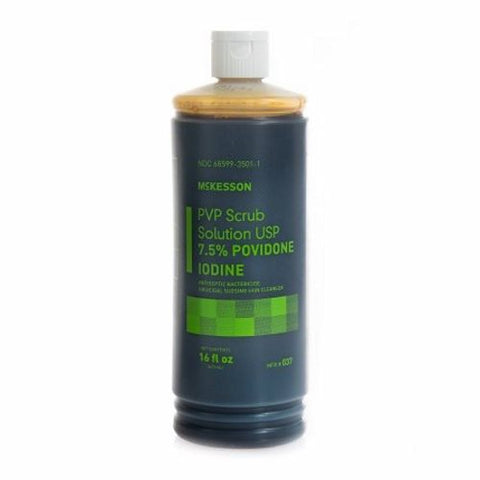 Scrub Solution McKesson 16 oz. Flip-Top Bottle 7.5% Strength Povidone-Iodine 1 Each by McKesson