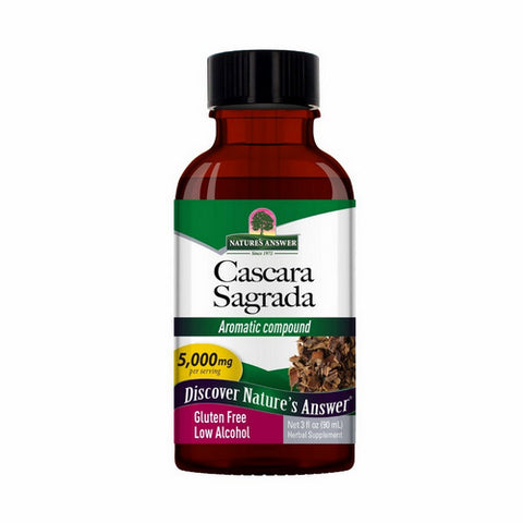 Nature's Answer, Cascara Sagrada Low Alcohol, 3 Oz Nature's Answer