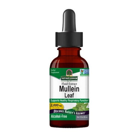 Nature's Answer, Mullein Leaf, ALCOHOL FREE, 1 OZ Nature's Answer