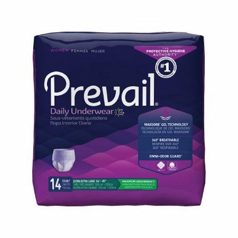 Female Adult Absorbent Underwear Case of 56 by First Quality