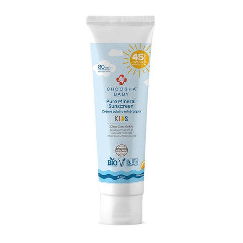 Shoosha, Mineral Sunscreen SPF 45 Kids, 3 Oz Shoosha