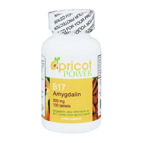 Apricot Power, Vitamin B17, 500mg, 100 Tabs Apricot Power