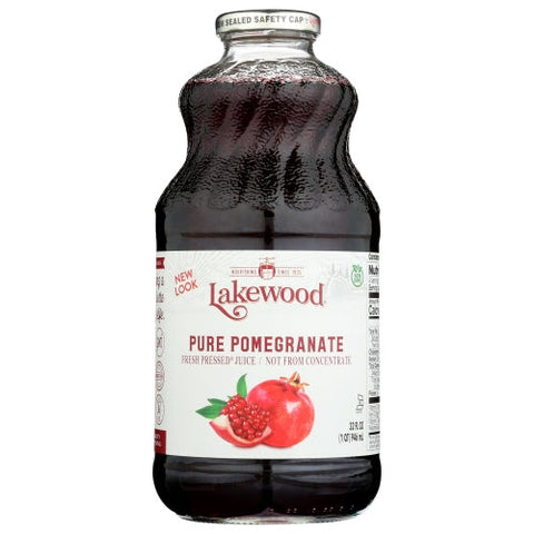 Lakewood Organic, Juice Pomegranate Pure, Case of 6 X 32 Oz Lakewood Organic