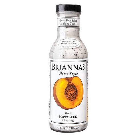 Briannas, Home Style Dressing Rich Poppy Seed, 12 Oz(Case Of 6) Briannas