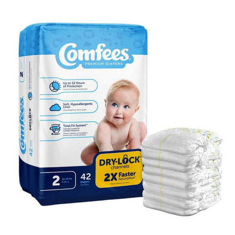 Attends, Premium Baby Diapers With Total Fit System For Boys And Girls Size 2, Count of 42 Attends