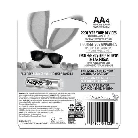 Energizer, Max Alkaline Batteries Aa, 4 Each Energizer
