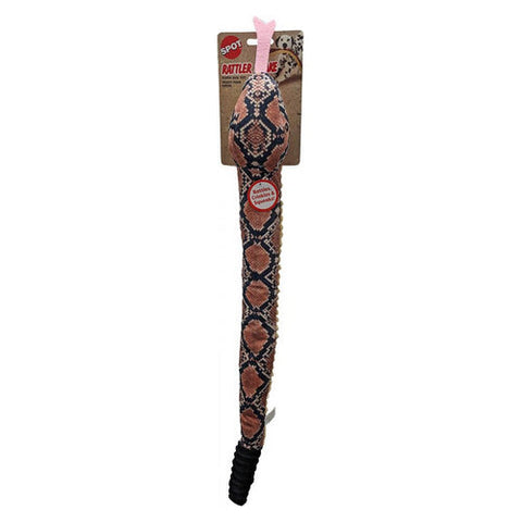 Spot, Spot Rattle Snake Plush Dog Toy 24", 1 count Spot