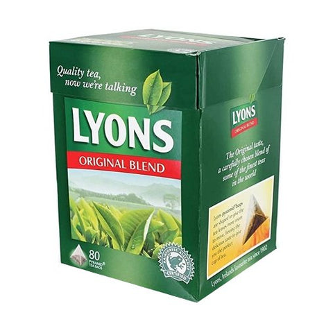 Lyons Tea, Original Blend Tea, 80 Bags (Case of 12) Lyons Tea