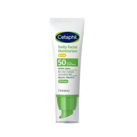 Cetaphil, Daily Facial Moisturizer With Sunscreen SPF 50+, 1.7 Oz Cetaphil