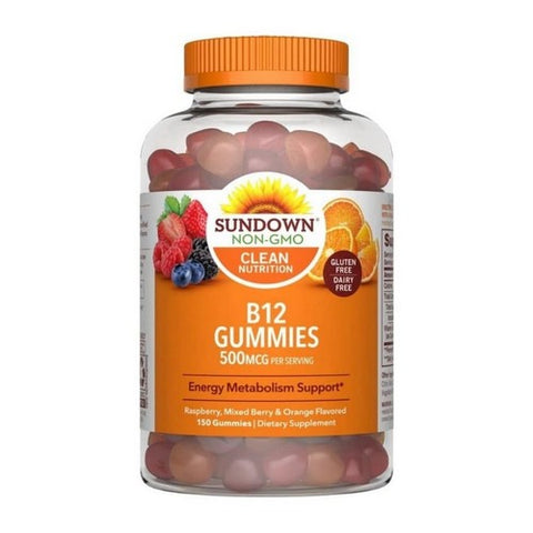 Sundown Naturals, B12 Value Size Gummies, 500 mcg, 150 Count Sundown Naturals
