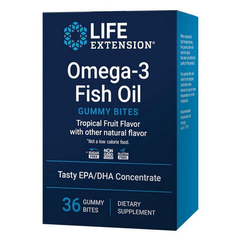 Omega-3 Fish Oil Gummy Bites 36 Gummies by Life Extension