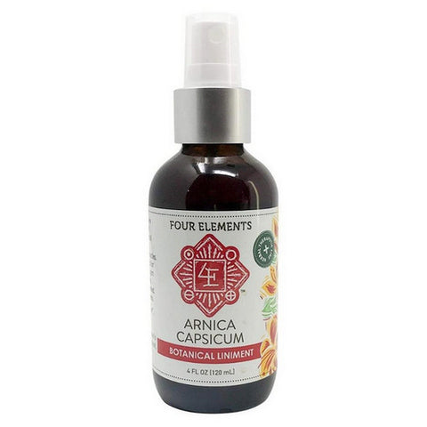 Arnica Capsicum Botanical Liniment 4 Oz by Four Elements Herbals