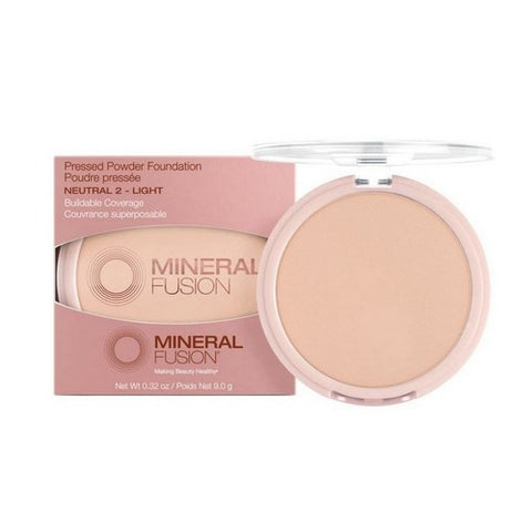 Mineral Fusion, Pressed Powder Foundation Neutral 2 Light, 0.32 Oz