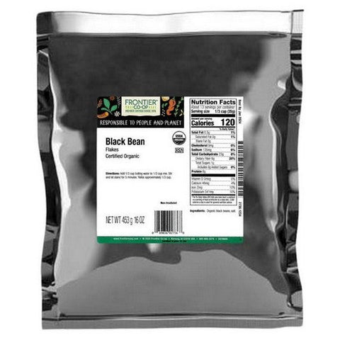 Frontier Coop, Organic Black Bean Flakes, 16 Oz Frontier Coop