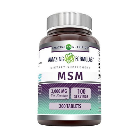 Amazing Nutrition, Amazing Formulas MSM, 2000 Mg, 2000 Mg Amazing Nutrition