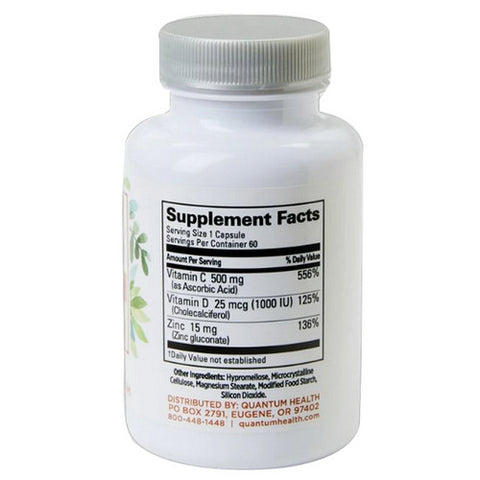 Quantum Health, CDZ Immune Support, 500 Mg, 60 Caps Quantum Health