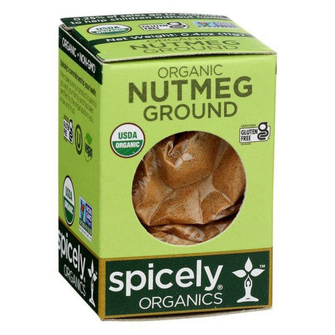 Spicely Organics, Organic Nutmeg Ground, 0.4 Oz (Case Of 6) Spicely Organics