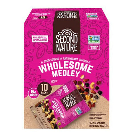 Second Nature, Wholesome Mix Nut Medley Gluten Free, 15 Oz (Case Of 4) Second Nature