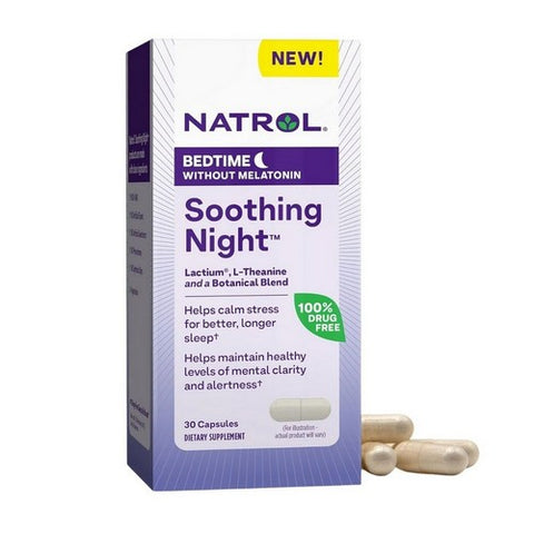 Soothing Night Bedtime Without Melatonin 30 Capsules by Natrol