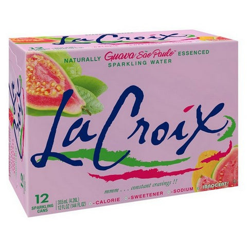 Sparkling Water Guava Sao Paulo 144 Oz (Case Of 2) by Lacroix