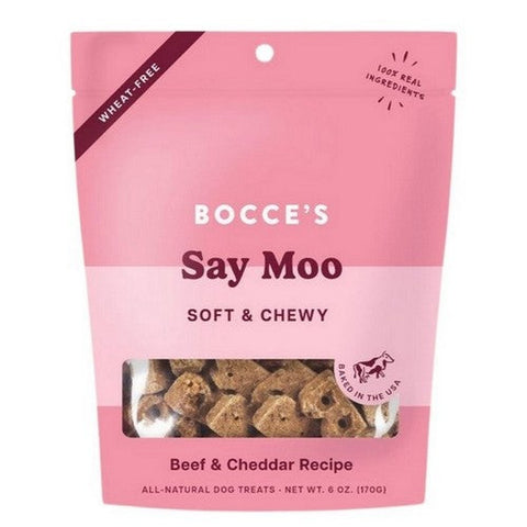 Bocce's Bakery, Say Moo Soft And Chewy Treats, 6 Oz Bocce's Bakery