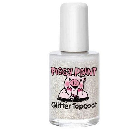 Piggy Paint, Glitter Topcoat Nail Polish, 0.5 Oz Piggy Paint