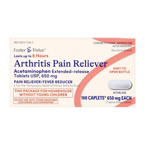Arthritis Pain Reliever 100 Capsules by Foster And Thrive