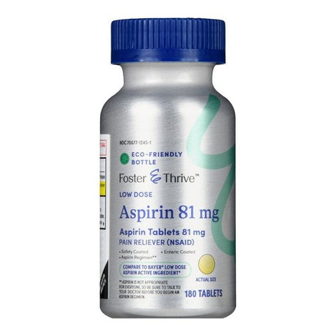 Low Dose Aspirin 180 Tabs by Foster And Thrive