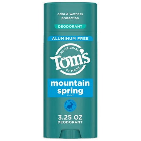 Tom's Of Maine, Mountain Spring Natural Deodorant For Men And Women, 3.25 Oz (Case Of 6) Tom's Of Maine