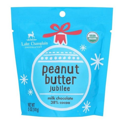 Lake Champlain, Organic Peanut Butter Milk Chocolate 38% Cocoa, 5 Oz (Case Of 12) Lake Champlain