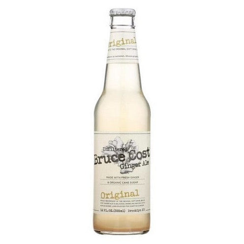 Bruce Cost Ginger Ale, Original Unfiltered Bruce Cost Ginger Ale, 12 Oz X 4 Count (Case Of 6)