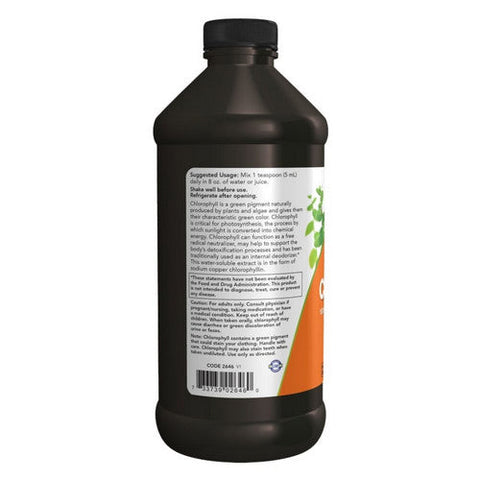 Now Foods, Liquid Chlorophyll Unflavored, 16 Oz Now Foods