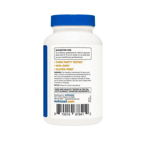 Nutricost, Citrus Bergamot Capsules, 1200 Mg, 120 Count Nutricost