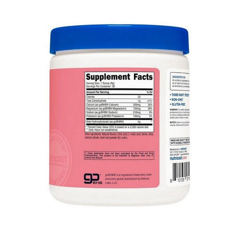 Nutricost, Bhb Salts Gobhb Strawberry Lemonade, 9.5 Oz Nutricost