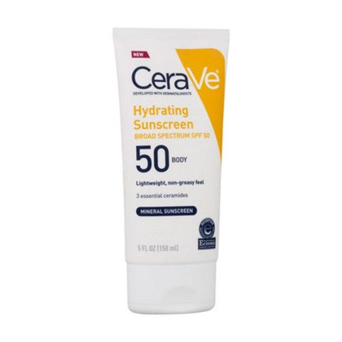Cerave, Hydrating Body Mineral Sunscreen Lotion SPF 50, 5 Oz Cerave