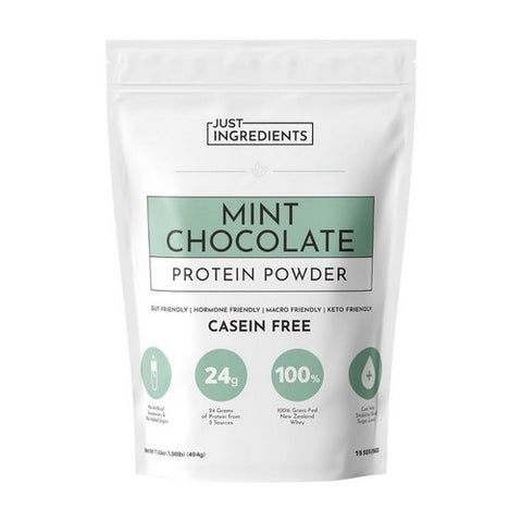 Just Ingredients, Whey Protein Mint Chocolate, 17.42 Oz Just Ingredients